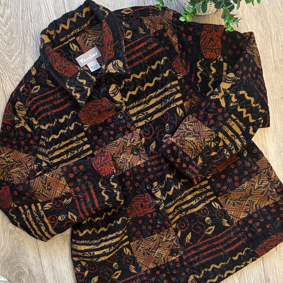 TanJay Boho Textured Patterned Jacket - Picture 6 of 10